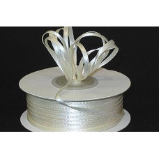 Double Faced Satin Ribbon , Ivory, 1/16 Inch x 100 Yards (1 Spool) SALE ITEM